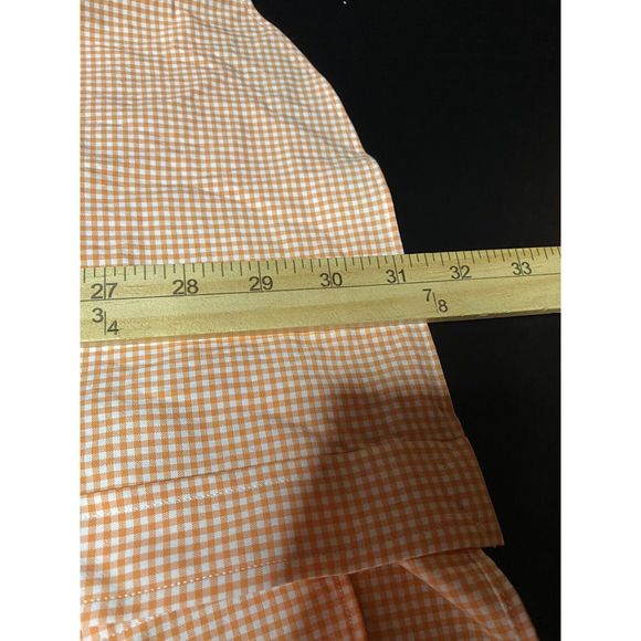 Polo Ralph Lauren Performance Stretch Long Sleeve Button Shirt XL Orange White - Picture 7 of 7
